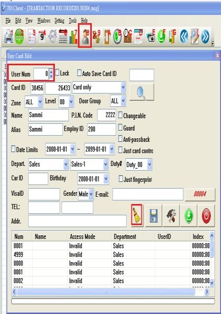 Xóa tất cả user trên phần mềm 701Client